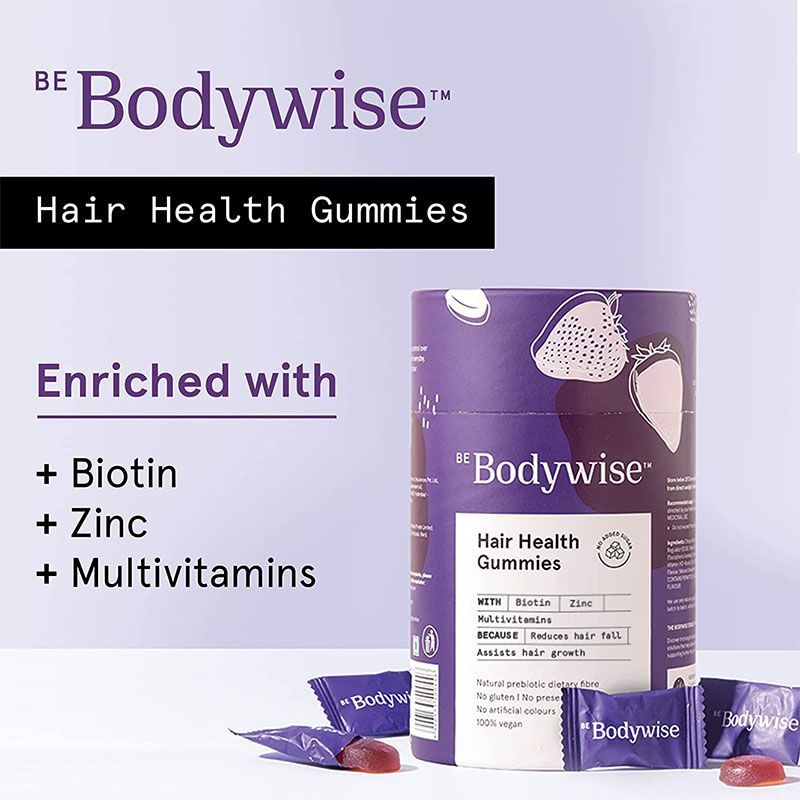 Be Bodywise Hair Growth Pack (5000 Mcg Biotin Gummies & 3 Redensyl Hair Growth Serum) 60 Day